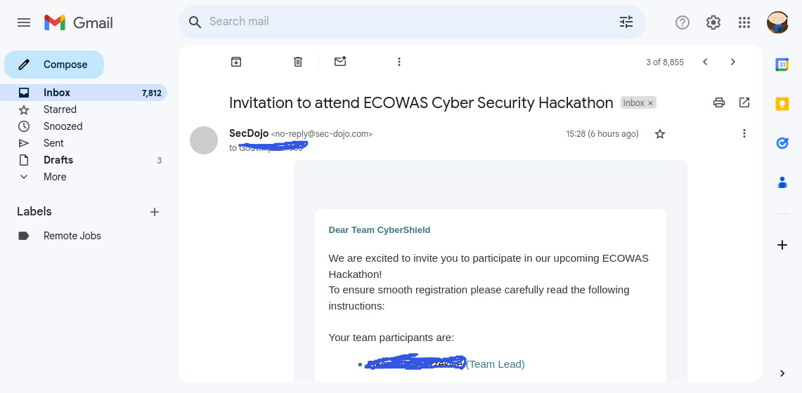 ecowas ctf email invitation